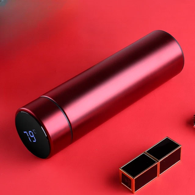 Retro Tea Infuser Thermos Smart Water Bottle Vacuum Temperature Display Tumbler