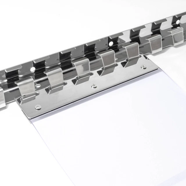 Set di fissaggio acciaio inox ganci piastre di supporto per tenda a strisce PVC ANRO