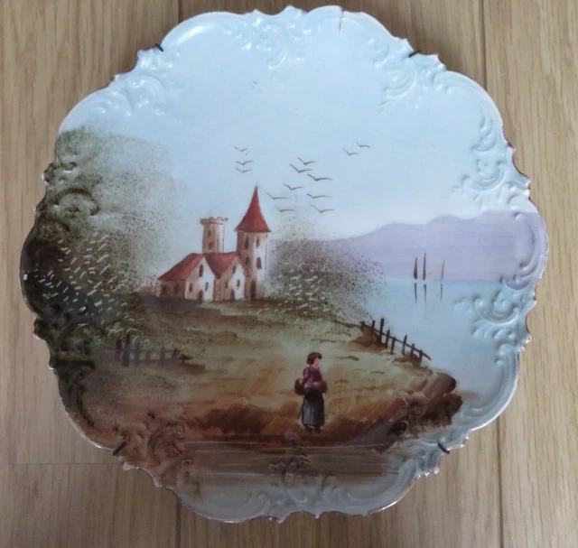 Très Ancienne Assiette  Plate  A. KLINGENBERG  DWENGER - Porcelaine Limoges -2