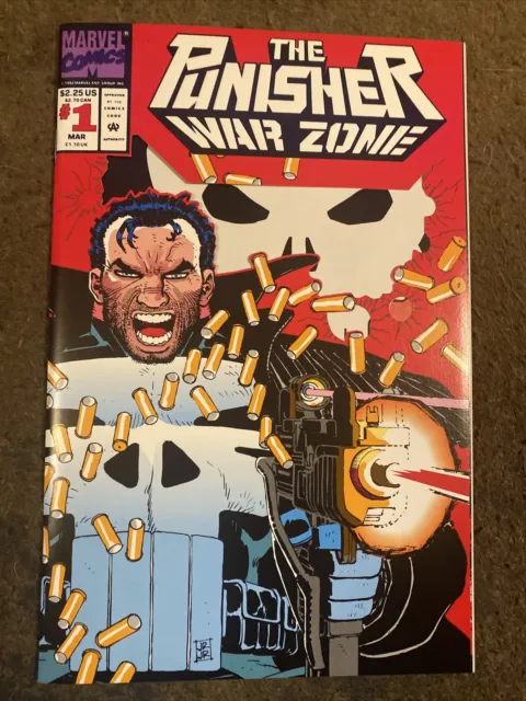Punisher War Zone 1-5 all NM- John Romita Jr covers, 1st app Thorn! 1992