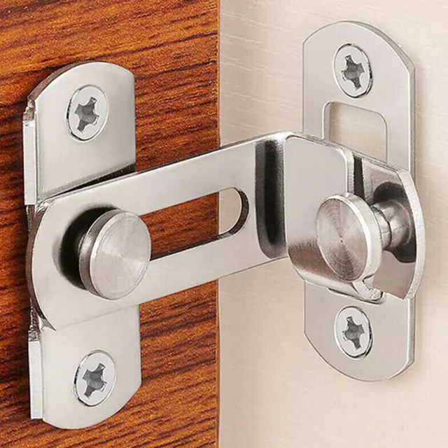 90 Degree Stainless Steel Latch Safety Right Angle Sliding Door Lock Tool 2023