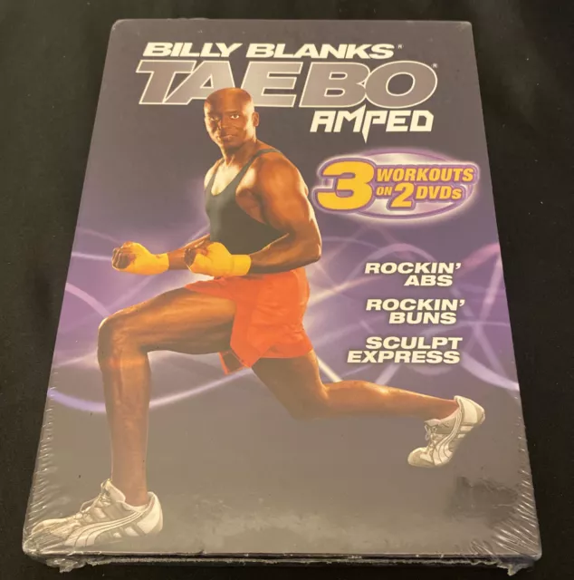 Billy Blanks TAE BO AMPED Rockin' Abs Buns Sculpt Express (DVD SET) rocking NEW