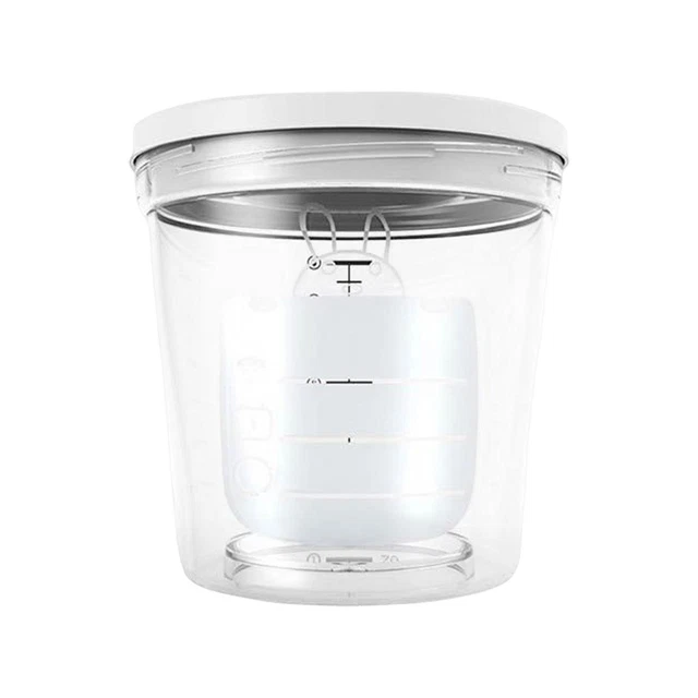Dispensador de leche en polvo para bebés con una escala transparente
