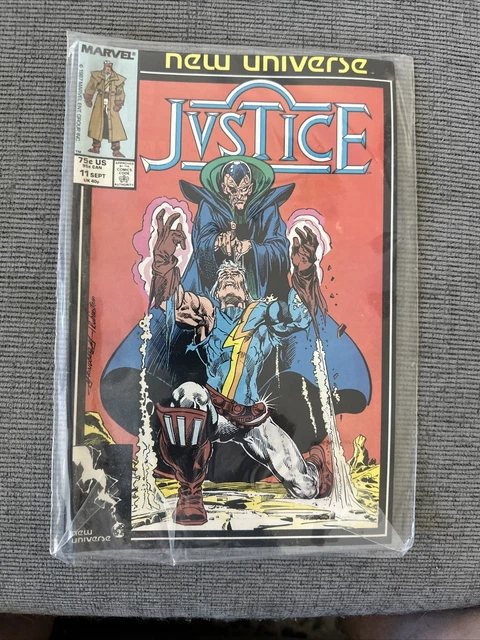 Comic Book, Justice, 11 SEPT, New Universe , Marvel Comics, 1987