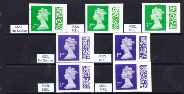 2022 Full set of 1st/2nd class M22L security Barcode machins-fine used S224