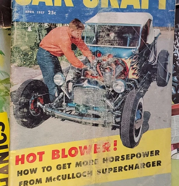 NORM GRABOWSKI Cover 1957 KOOKIE KAR T Bucket hoT roD foRd McCulloch How To vtg