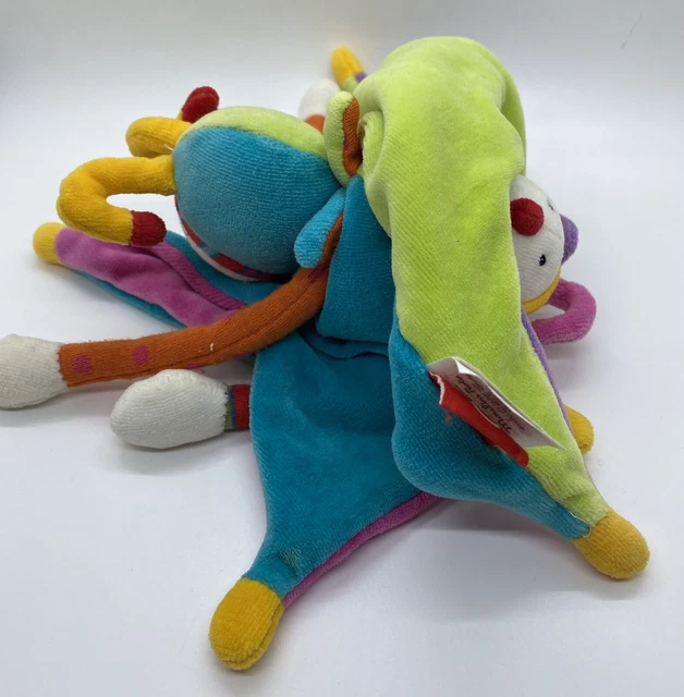 MOULIN ROTY DRAGOBERT Reversible 12" Soft Plush Doudou Comforter