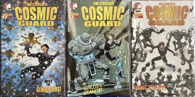 Jim Starlin’s Cosmic Guard, #2,4,5, Dynamite! Comics 2004, Vgc, Bagged/Boarded