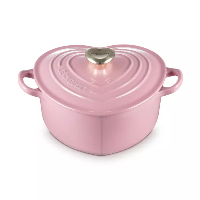 Corazón Le Creuset Cocotte d'Amour ROSA: Perno Corazón Oro Rosa Francesa 2 cuantos 2