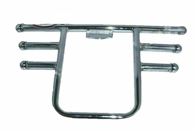 Gamba Protezione Colpo Barrette Acciaio Cromato Per Reale Enfield Classico C5