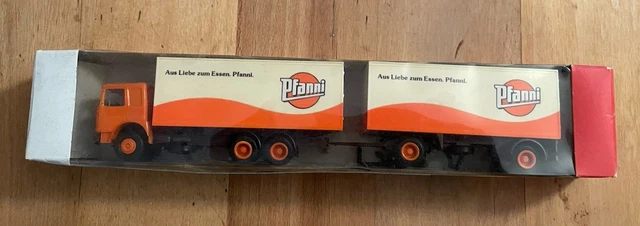 Camion MAN Hängerzug 1/87 Albedo - Modèle Pfanni-Knödel Avec Boîte OVP #7659