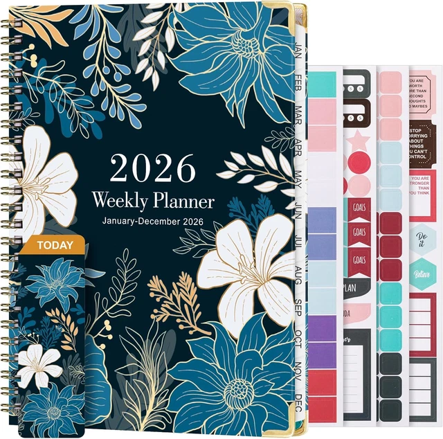 2026 PLANNER,A5 WEEKLY&MONTHLY Planner,Daily Calendar from Jan. to Dec
