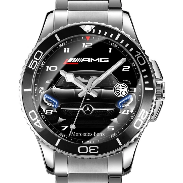 Orologio da polso da uomo in acciaio per appassionati Mercedes Benz GT AMG A45