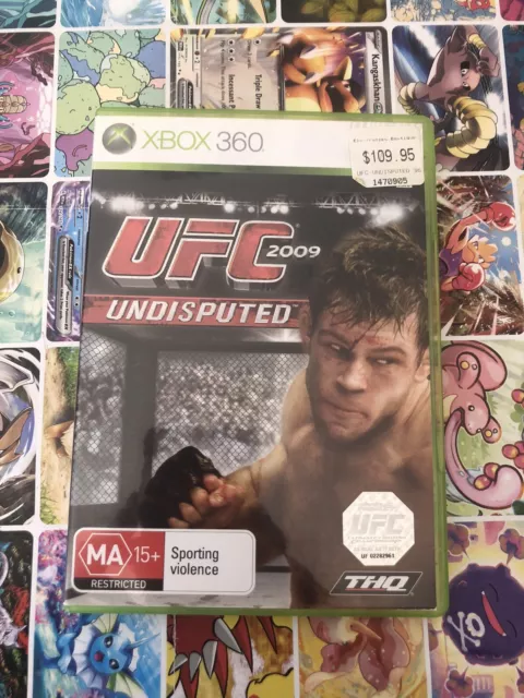 UFC 2009 UNDISPUTED Microsoft Xbox 360 Game COMPLETEl Very Good Condition
