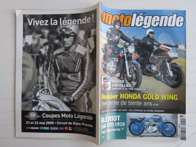 Moto Legende N° 155 /Honda Goldwing/Bleriot 500 Std 1919/Guzzi 250-Ts/Terrot 250 2