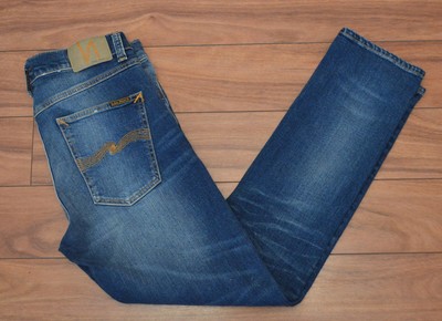 Sean John Slim Straight Fit Men's Jeans TAGLIA 38 x 30 blu lavaggio scuro 