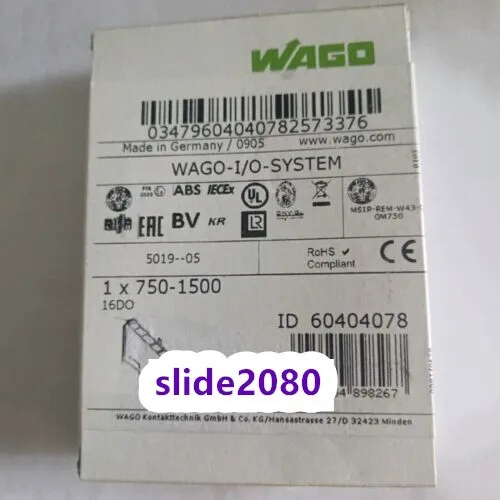 New in Box  WAGO 750-1500 16-Channel Digital Output Module 750-1500