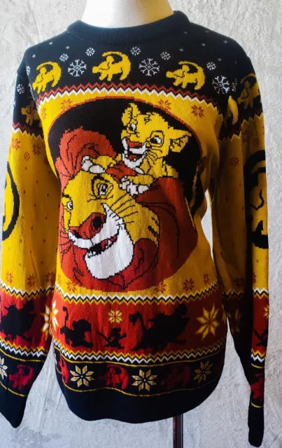 DISNEY THE LION King Hakuna Matata Holiday Ugly Christmas Sweater L $89 ...