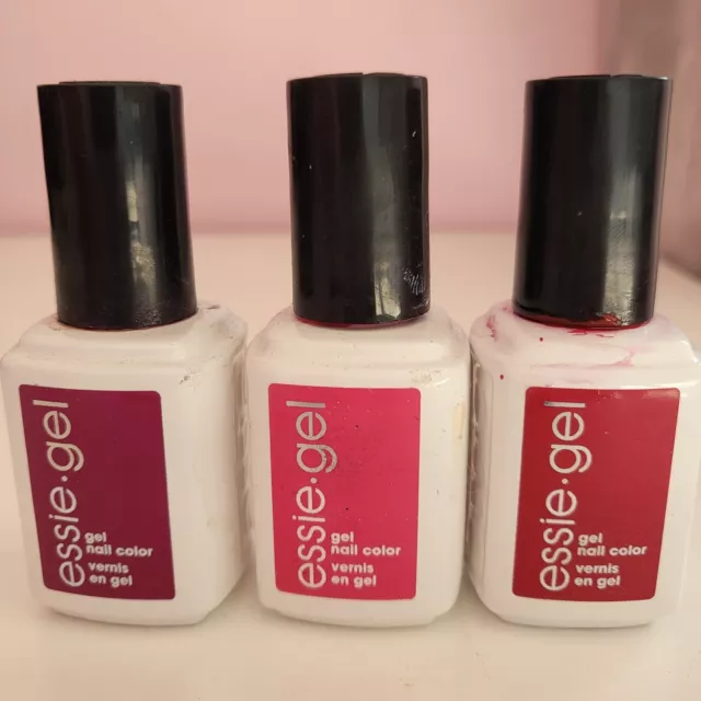 ESSIE GEL Lot de 3 Vernis à ongles semi permanent testeurs 5012 5035 5018