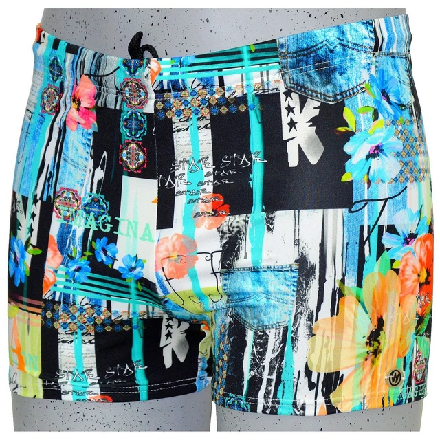Boxer De Bain Homme OCEAN WEAR - Bleu, 80% Polyamide 20% élasthane