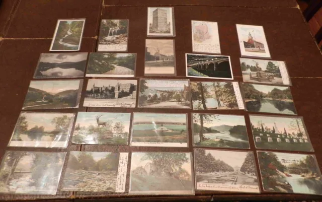 Lot of 25 Postcards (Lot 1150) Pennsylvania 100+ Years Old
