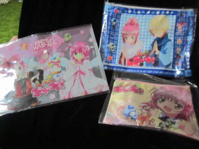 Shugo Chara file folder and pouches shoujo shojo anime manga lot