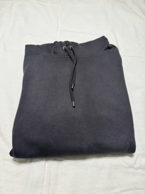 J Crew French Terry Hooded Sweatshirt - Color: Washed Black - Size: XL