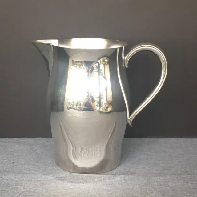 Water Pitcher WM Rogers Paul Revere Repro Jug Silver Plated Vintage