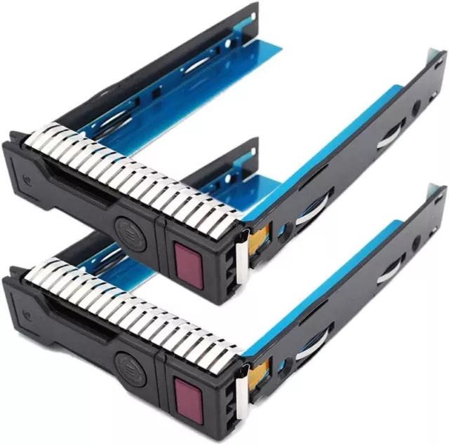 (2-pcs) 3.5" LFF SAS SATA HDD Tray Caddy for HP ProLiant MicroServer 651314-001