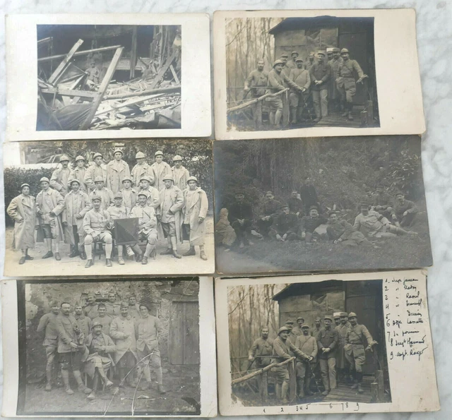 Lot De 6 Cartes Postales Anciennes - Militaria