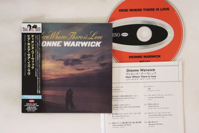 CD DIONNE WARWICK Here Where There Is WPCR15077 RHINO JAPAN