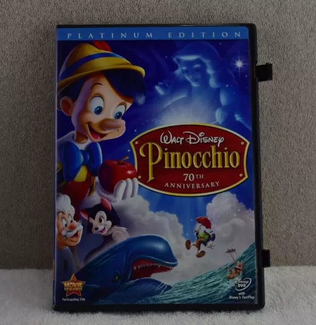 Pinocchio DVD 2-Disc Set 70th Anniversary Platinum Edition Disney 1940