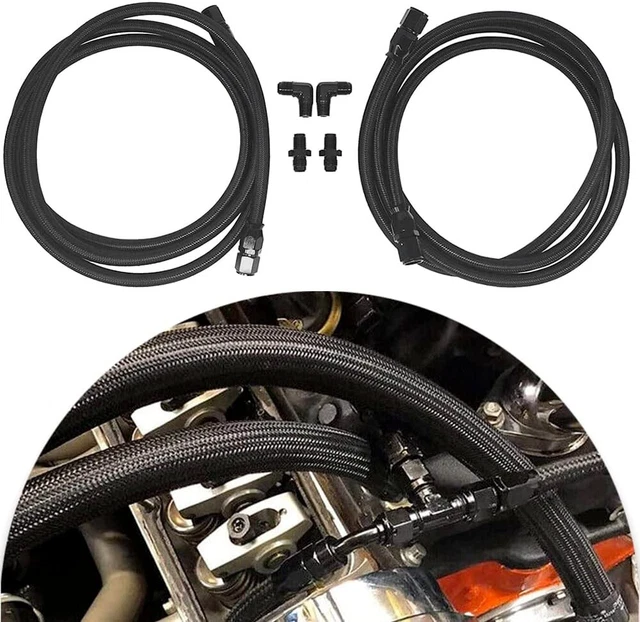 6AN FLEXIBLE PTFE Transmission Cooler Hose Lines Replace 4L60/700R4