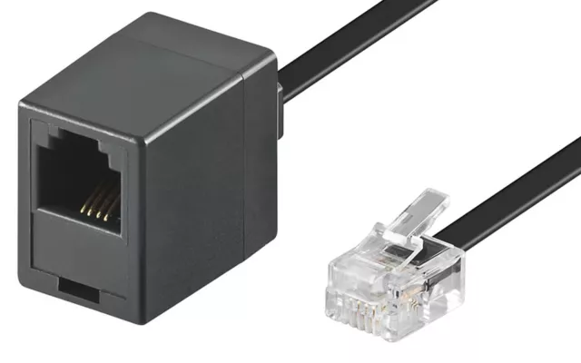 10m Modular Verlängerung Kabel 2x RJ12 6P6C 6 polig für Telefon Modem Buchse