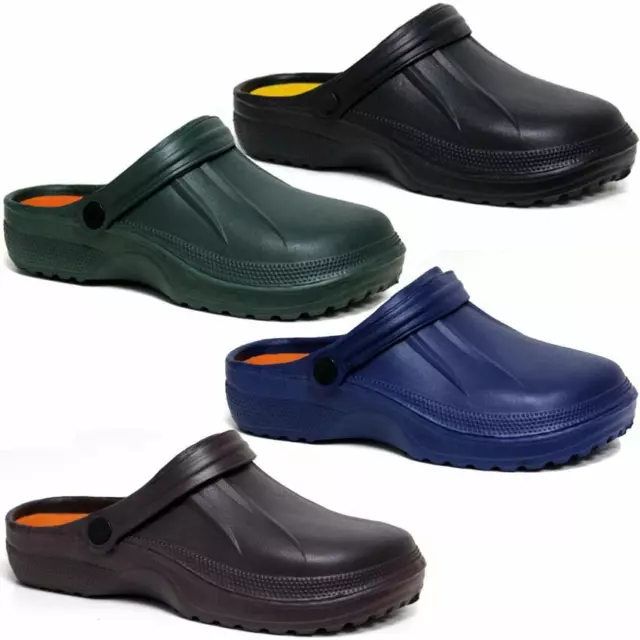 Mens Clog Mules Slipper Nursing Garden Beach Sandals Hospital Rubber Pool Shoes