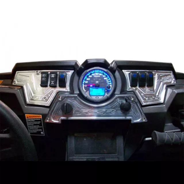 Custom Billet Dash Switch Panel Combo Kit Polaris RZR XP1000 S 900 1000 Silver