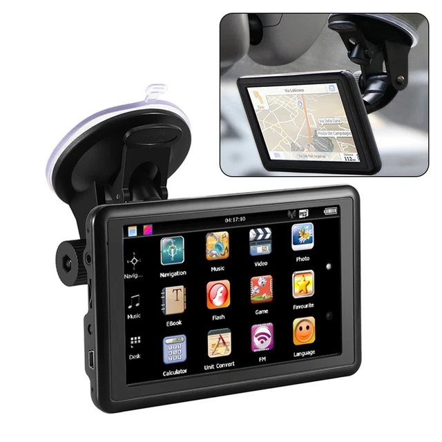 5 Zoll Tragbarer GPS Navigator mit 8G HD Freier Durchfluss auf dem LKW