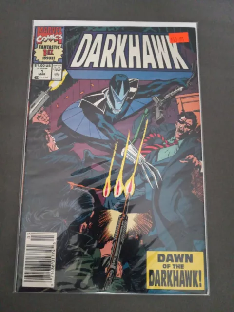 DARKHAWK # 1 (1991, Vol 1, Marvel) NEWSSTAND 1st Full App/ORIGIN Darkhawk