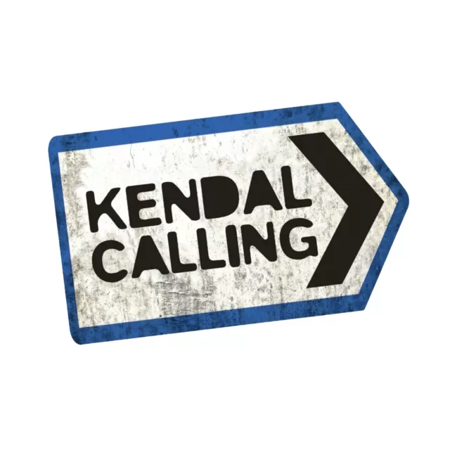 Festival KENDAL CALLING Music Festival inspired Cumbria Road Metal Sign Plaque