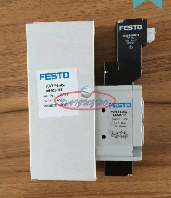 1PCS FESTO VUVY-F-L-M52-AH-G18-1C1 545323 Magnetventil Solenoid valve New