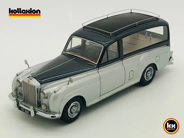 Diecast model cars Rolls Royce Silver Cloud 143 Matrix Simpson  Slater  Hearse greymetallicdunkelgrey RHD  Alldiecastcouk
