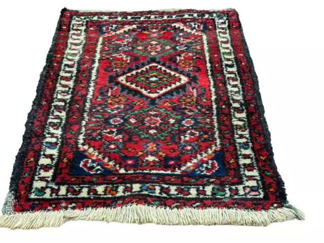 Schöner Handgeknüpfter Perser Orientteppich Hamadan 80x52cm carpet rug