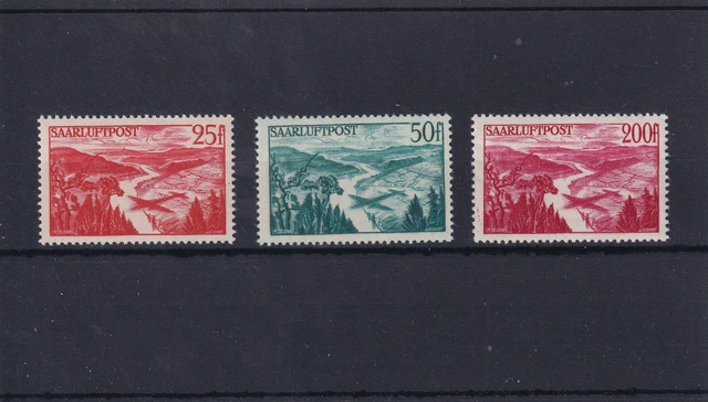 Saarland Mi. Nr. 252- 54 postfrisch ** / Flugpostmarken /Michelwert 47 Euro