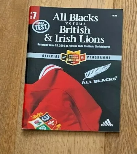 All Blacks v British & Irish Lions 1st Test Programme: New Zealand Tour 2005