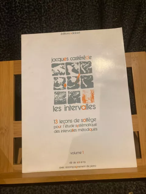Jacques Castérède Les Intervalles Volume 1 partition chant piano éd. Salabert