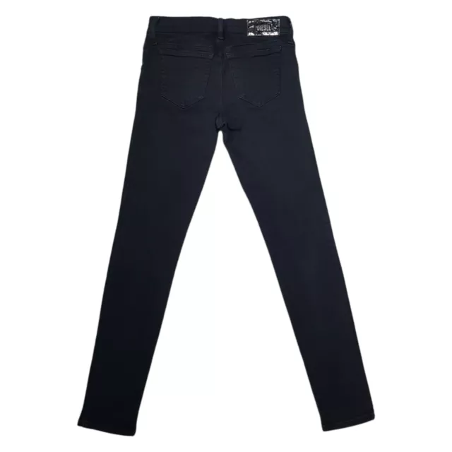Diesel Getlegg Womens Jeans Black W25 L30 Cotton Slim Skinny Stretch Low Rise