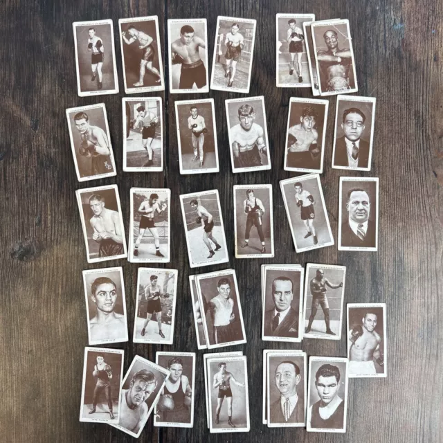 Boxing Personalities 1938 Churchman Cigarette Cards - Set of 47 Cards