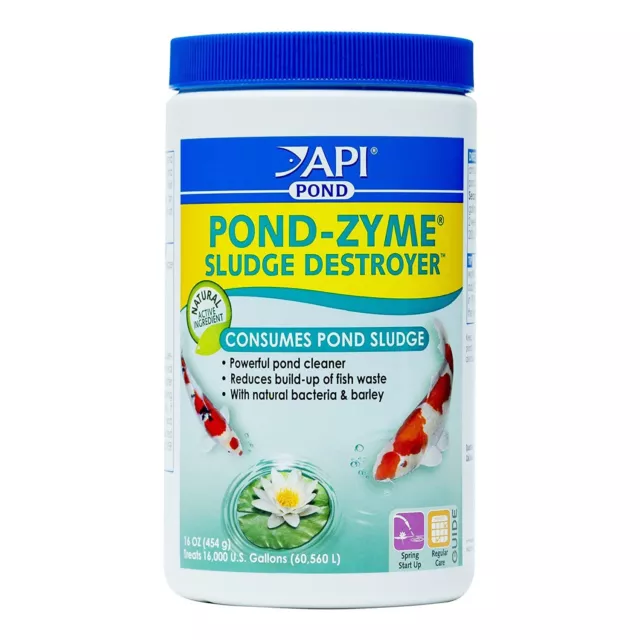 454g API Pond-Zyme Sludge Destroyer Pond Water Cleaner With Barley