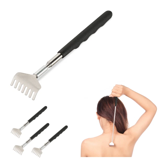 Gratte-dos lot 4 télescopique Grattoir Extensible Main gratte-dos 20-56 cm Inox