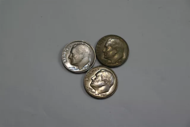 Usa Dime's 1980 Coin Set Regular + D + S Proof All High Grade B32 Cm13-10